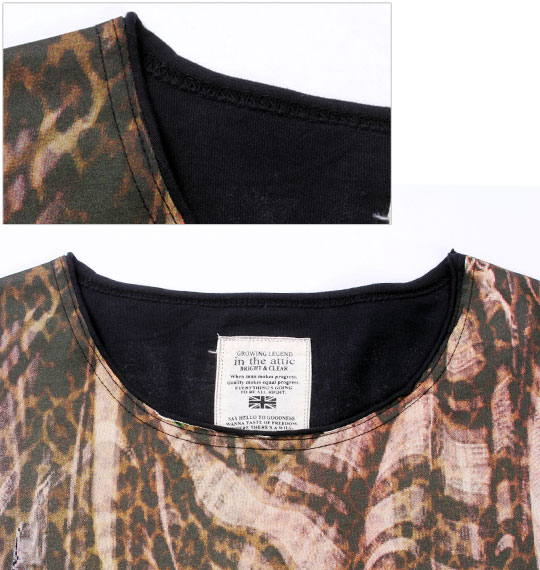 in the attic Tシャツ長袖 ブラック