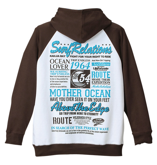 kailua Bay ジップパーカー+Tシャツ半袖 ホワイト×ホワイト