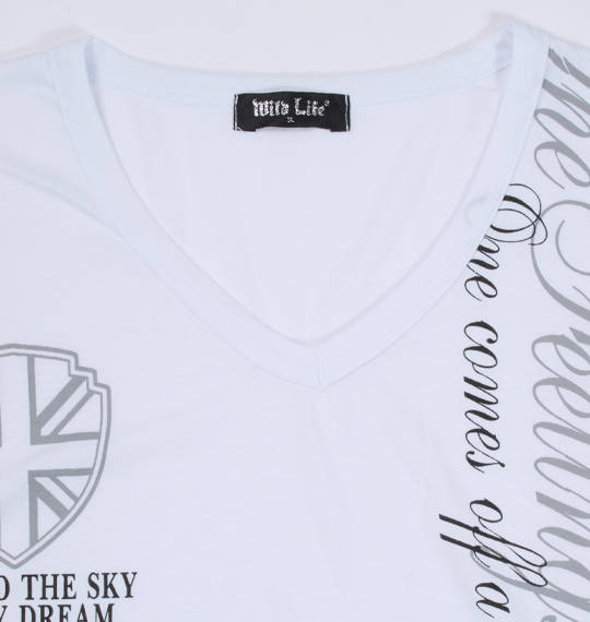 WILD LIFE ジップパーカー+VT半袖 ブラック×ホワイト