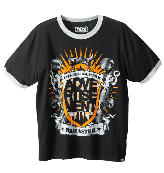 RIMASTER カーディガン+Tシャツ(半袖) モクグレー×ブラック