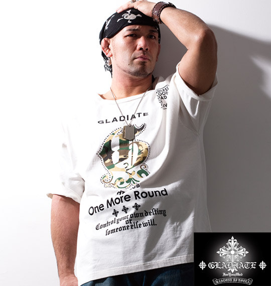 GLADIATE Tシャツ(半袖) ホワイト
