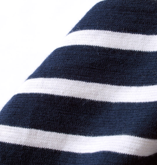 Pincponc フェイクボーダーTシャツ(長袖) ネイビー