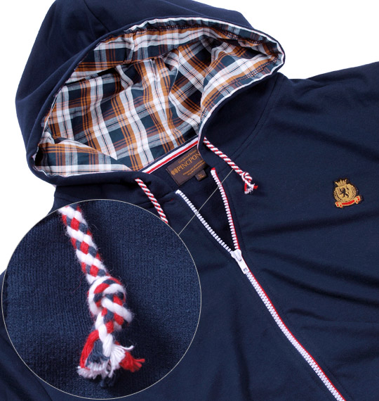 Pincponc フルジップパーカー ネイビー