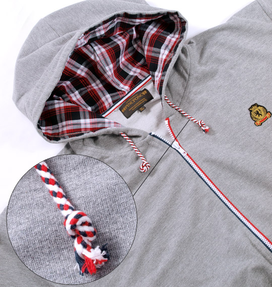 Pincponc フルジップパーカー モクグレー