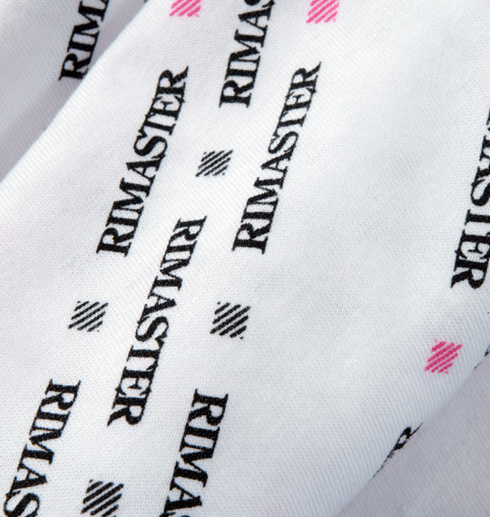 RIMASTER 総柄プリントポロシャツ(半袖) ホワイト