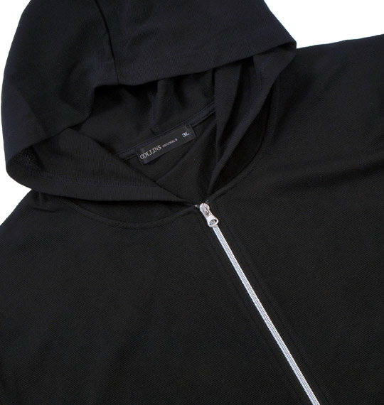 COLLINS ジップパーカー+VTシャツ半袖 ブラック×ホワイト
