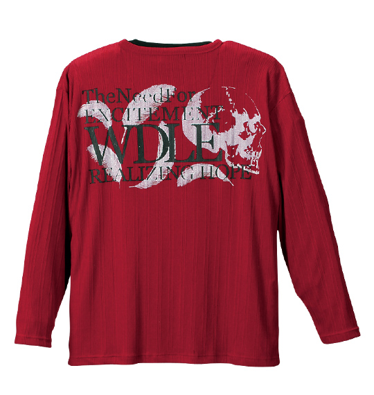 WILD LIFE フェイクVTシャツ ワイン