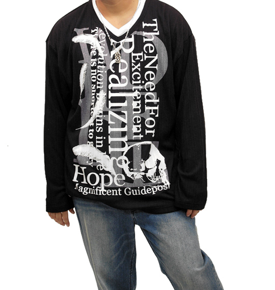 WILD LIFE フェイクVTシャツ ブラック