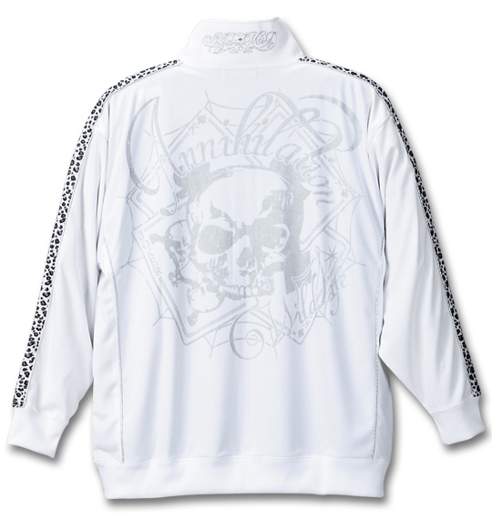 WILD LIFE ベロア切替長袖ジャージ+半袖Tシャツ ホワイト×ブラック