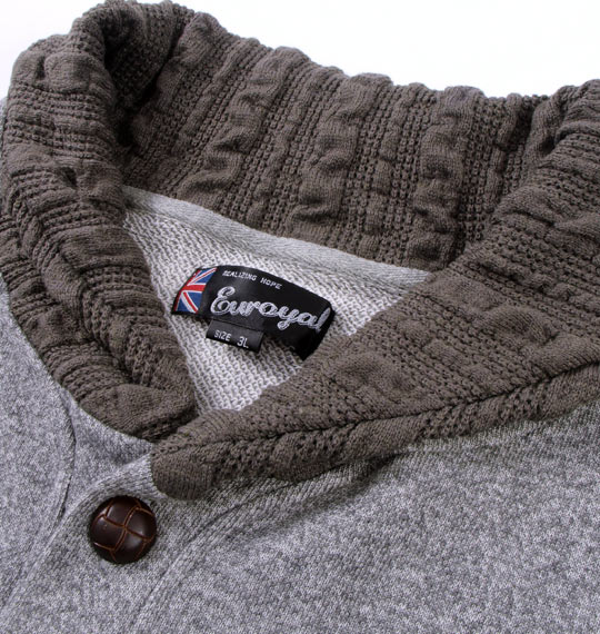 EUROYAL ショールカラーブルゾン モクグレー