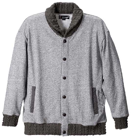 EUROYAL ショールカラーブルゾン モクグレー