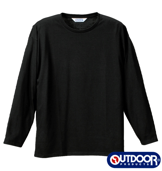 OUTDOOR PRODUCTS 長袖Tシャツ ブラック