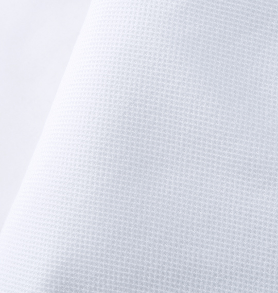 OUTDOOR PRODUCTS 鹿の子長袖ポロシャツ ホワイト