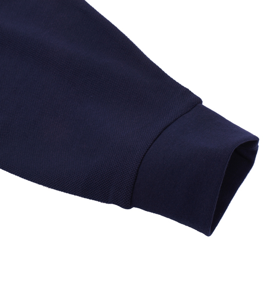 OUTDOOR PRODUCTS 鹿の子長袖ポロシャツ ネイビー