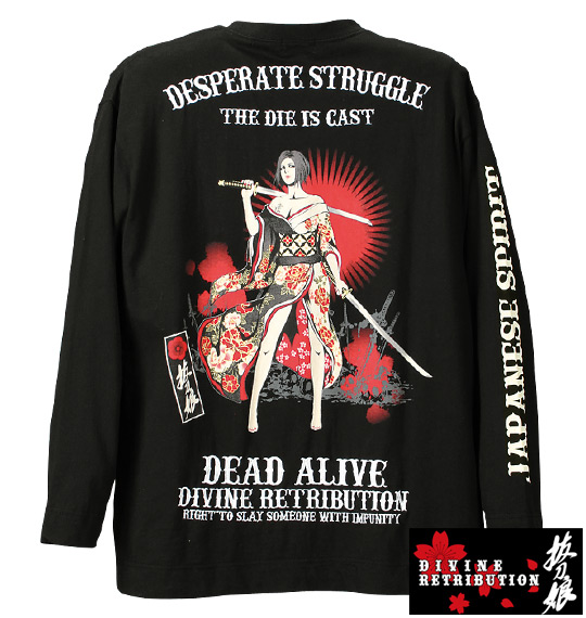 絡繰魂抜刀娘 Tシャツ ブラック