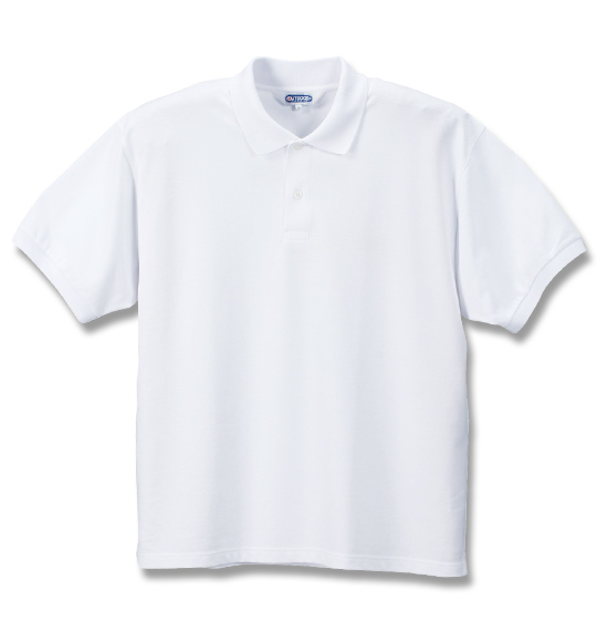 OUTDOOR PRODUCTS 半袖ポロシャツ ホワイト