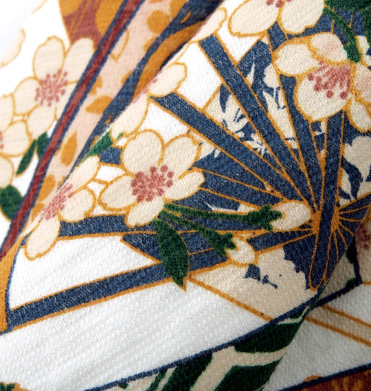 絡繰魂 鯉刺繍ポロシャツ(半袖) オフホワイト