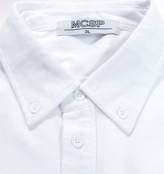 Mc.S.P B.D半袖ポロシャツ ホワイト