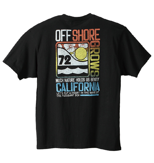 OFF SHORE Tシャツ(半袖) ブラック