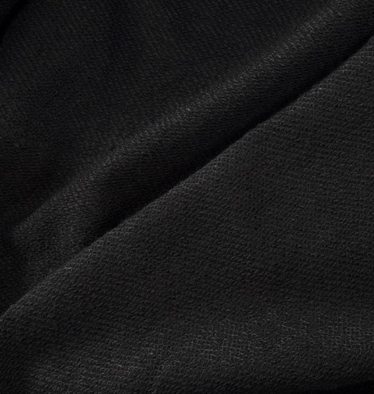 豊天 裏毛フルジップパーカー ブラック