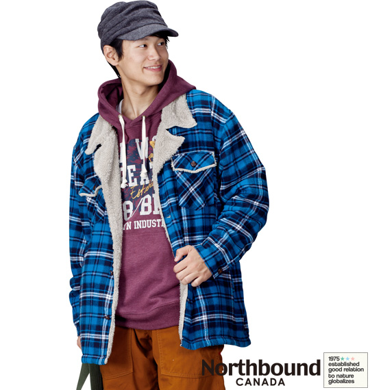Northbound 裏ボアランチジャケット ブルー系