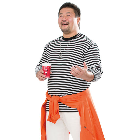 Mc.S.P ボーダー長袖Tシャツ ホワイト×ブラック