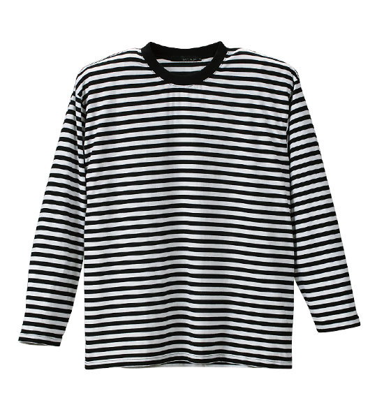 Mc.S.P ボーダー長袖Tシャツ ホワイト×ブラック