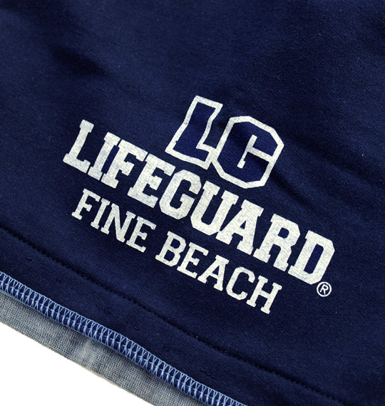 LIFE GUARD フェイクレイヤード半袖カーディガン ネイビー