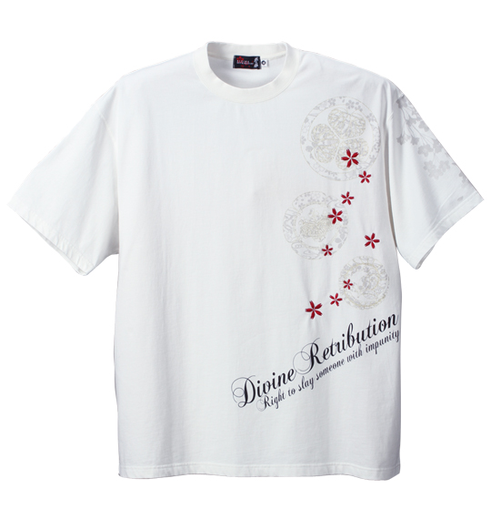 絡繰魂抜刀娘 凛半袖Tシャツ オフホワイト