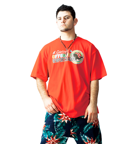 OFF SHORE 半袖Tシャツ オレンジ