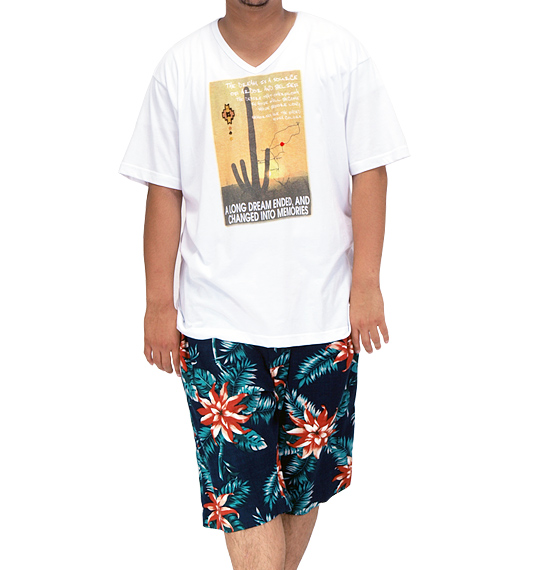 Free gate フォトプリント半袖VTシャツ ホワイト