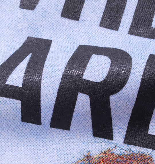 Free gate フォトプリント七分袖Tシャツ ホワイト