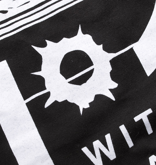 WILD LIFE 総柄切替カーディガン+半袖VTシャツ ブラウン系×ブラック