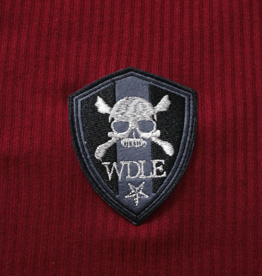 WILD LIFE フェイク半袖VTシャツ ワイン