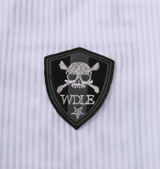 WILD LIFE Wフロント半袖フルジップパーカー ホワイト