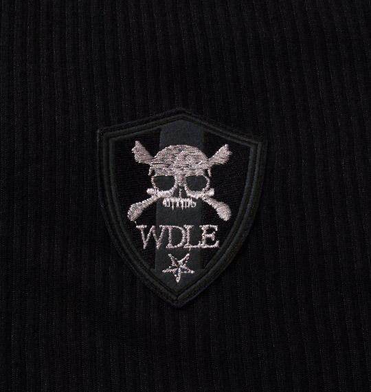 WILD LIFE Wフロント半袖フルジップパーカー ブラック