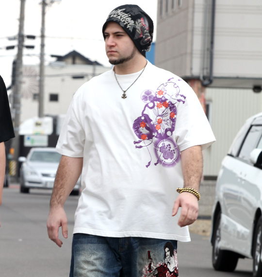 絡繰魂抜刀娘 Tシャツ半袖 ホワイト