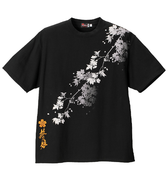 絡繰魂抜刀娘 Tシャツ半袖 ブラック