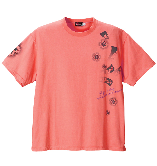 絡繰魂抜刀娘 Tシャツ半袖 ピンク