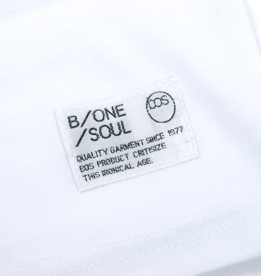 b-one-soul カモフラロゴ半袖Tシャツ ホワイト
