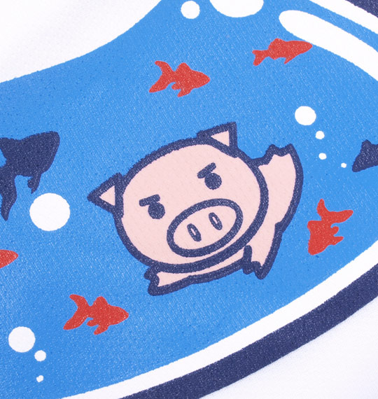 豊天 半袖Tシャツ+ハーフパンツ ホワイト×ブラック
