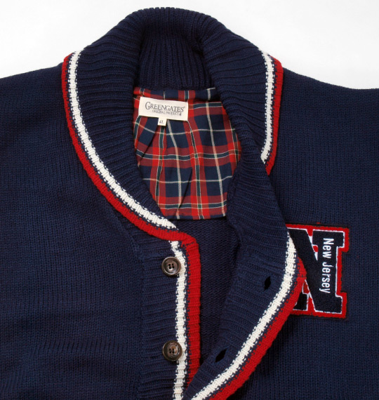 Greengates カウチンセーター ネイビー