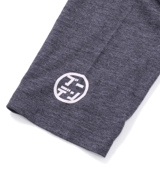 豊天 フェイクレイヤード長袖Tシャツ レッド×チャコール