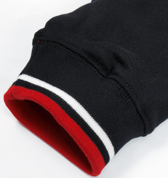 launching pad ミニ裏毛Vカーディガン ブラック