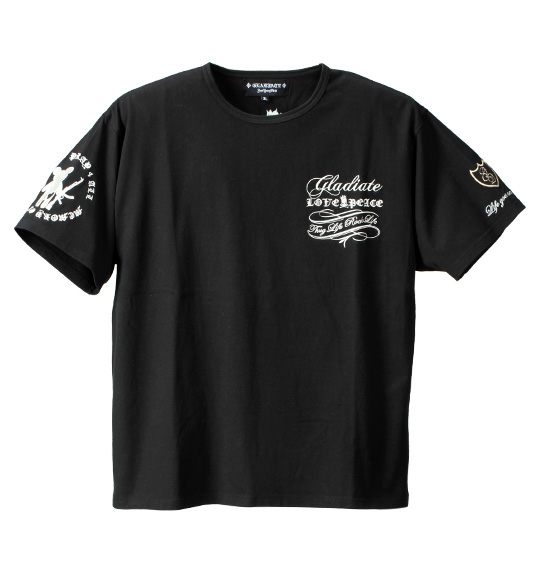 GLADIATE 刺繍半袖Tシャツ ブラック