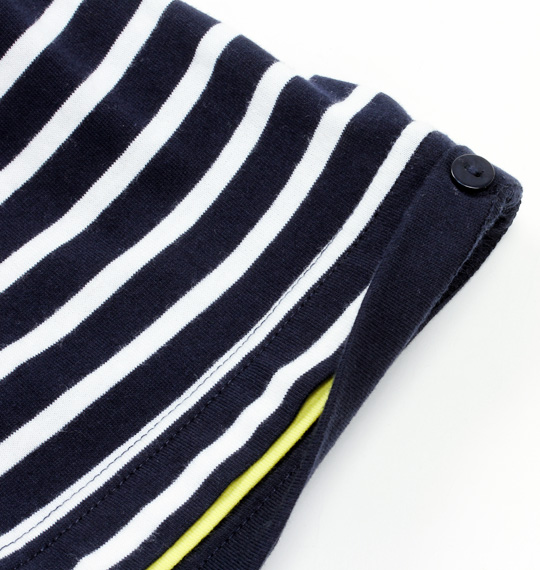 Greengates ボーダー半袖VTシャツ オフホワイト×ネイビー