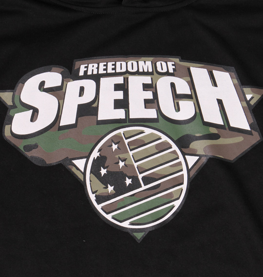 RIMASTER カモフラ柄使いプルパーカー ブラック