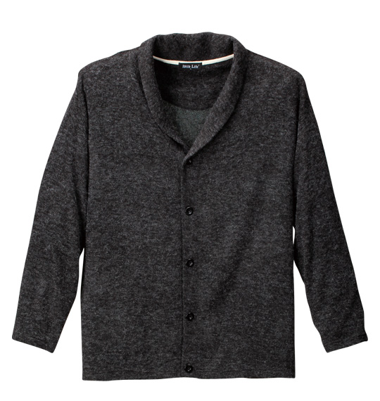 WILD LIFE カーディガン+ボーダー半袖Tシャツ チャコール杢