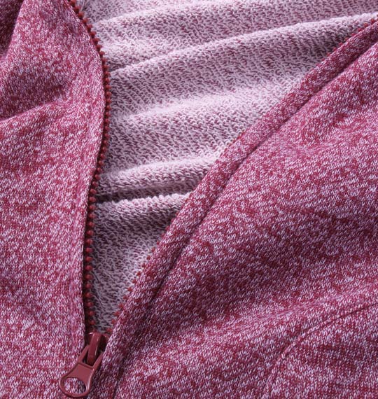 COLLINS カラー杢スタンドジャケット ワイン杢