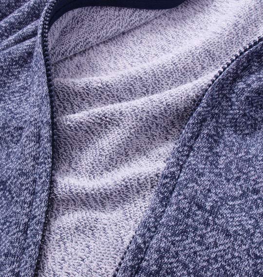 COLLINS カラー杢スタンドジャケット ネイビー杢